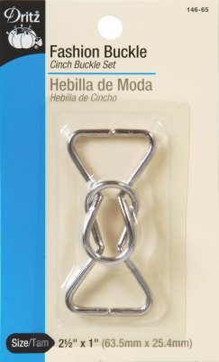 Dritz Nickle Fashion Buckle 2.5"x1"