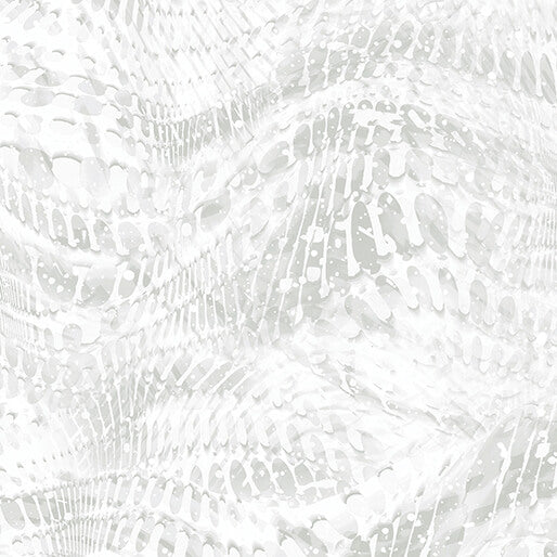 Rippling Waves Light Grey - Benartex Designer Fabrics