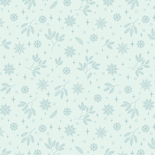 Flurries Frost Holly & Hearth - Benartex Designer Fabrics