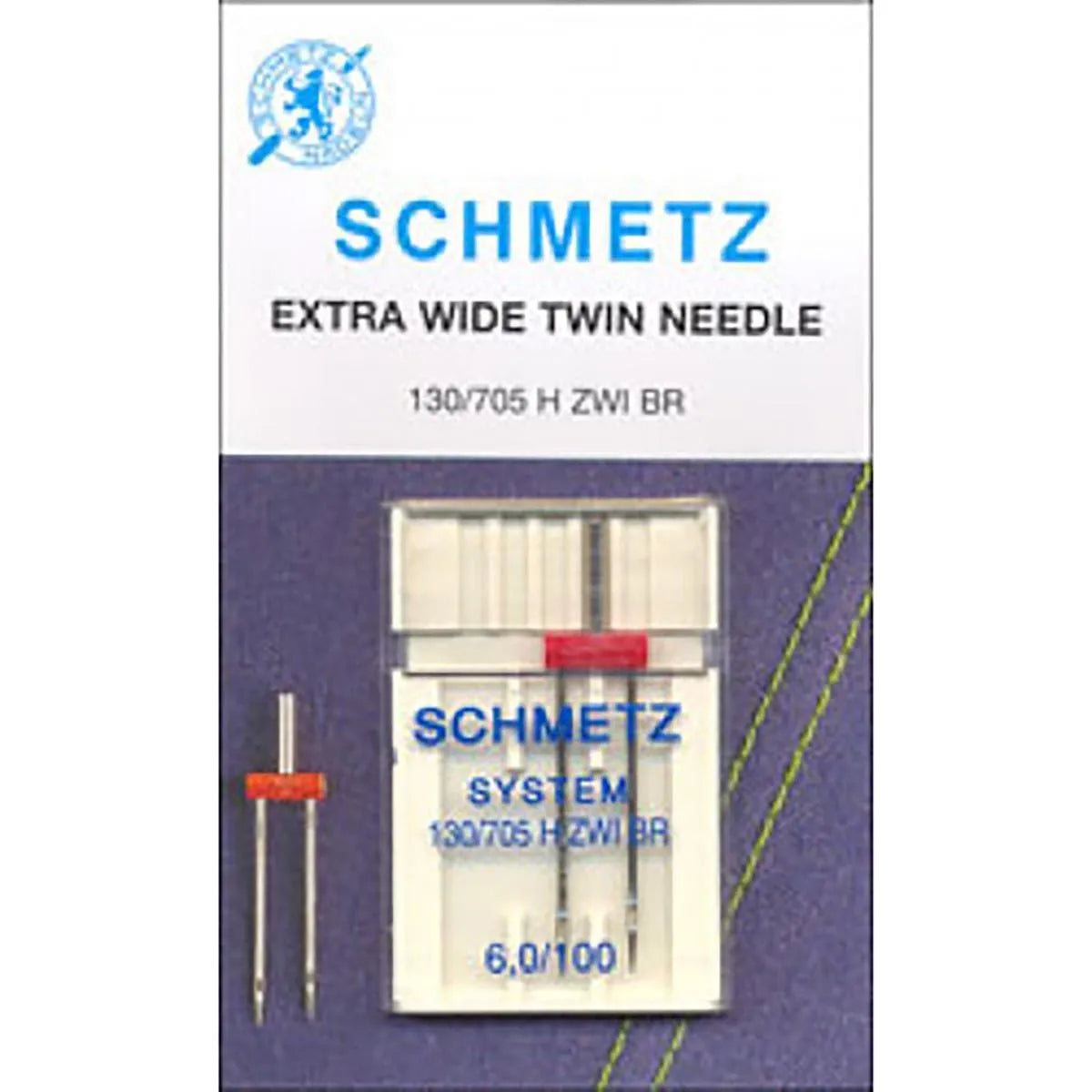 Schmetz Extra Wide Twin Double Needle 6.0/100