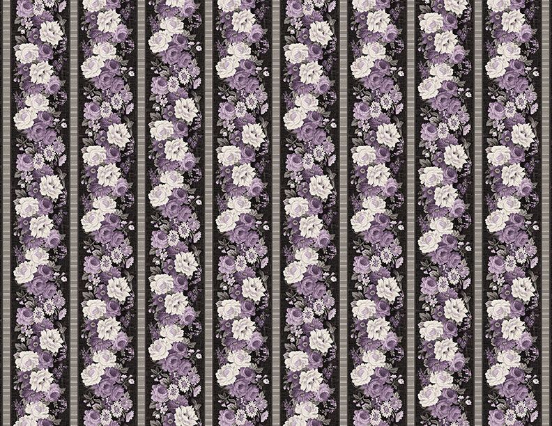 Blackberry Bramble Repeating Stripe Multi - Wilmington prints