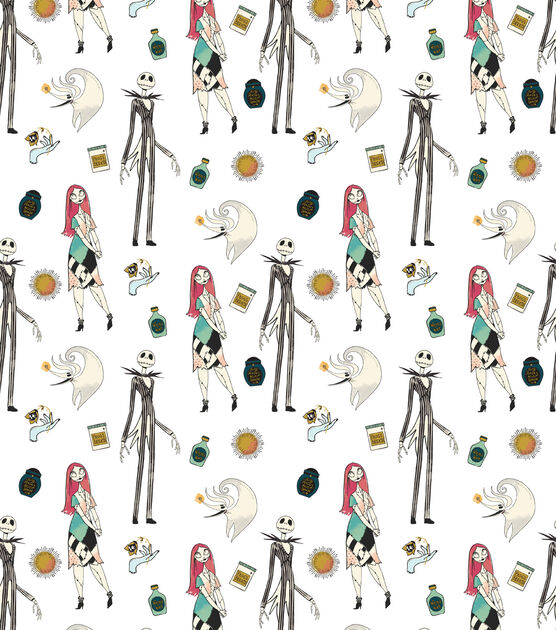 Nightmare Before Christmas Mystic Opulence Packed Cotton Fabric - Disney