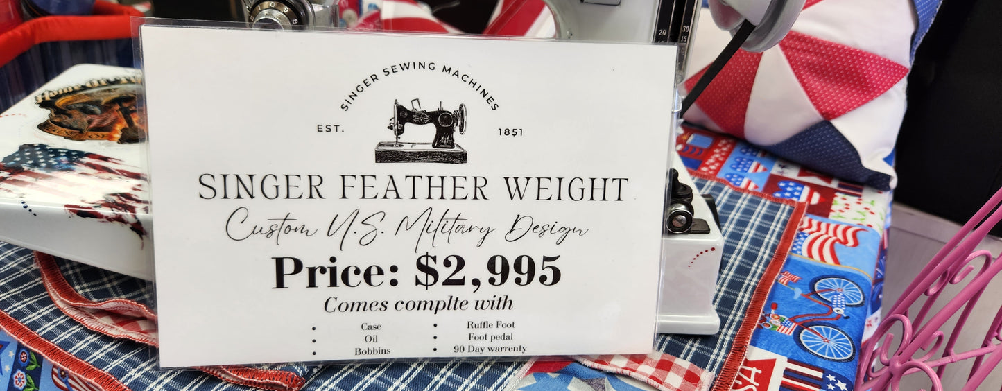 Singer Featherweight 221 Custom US Marine