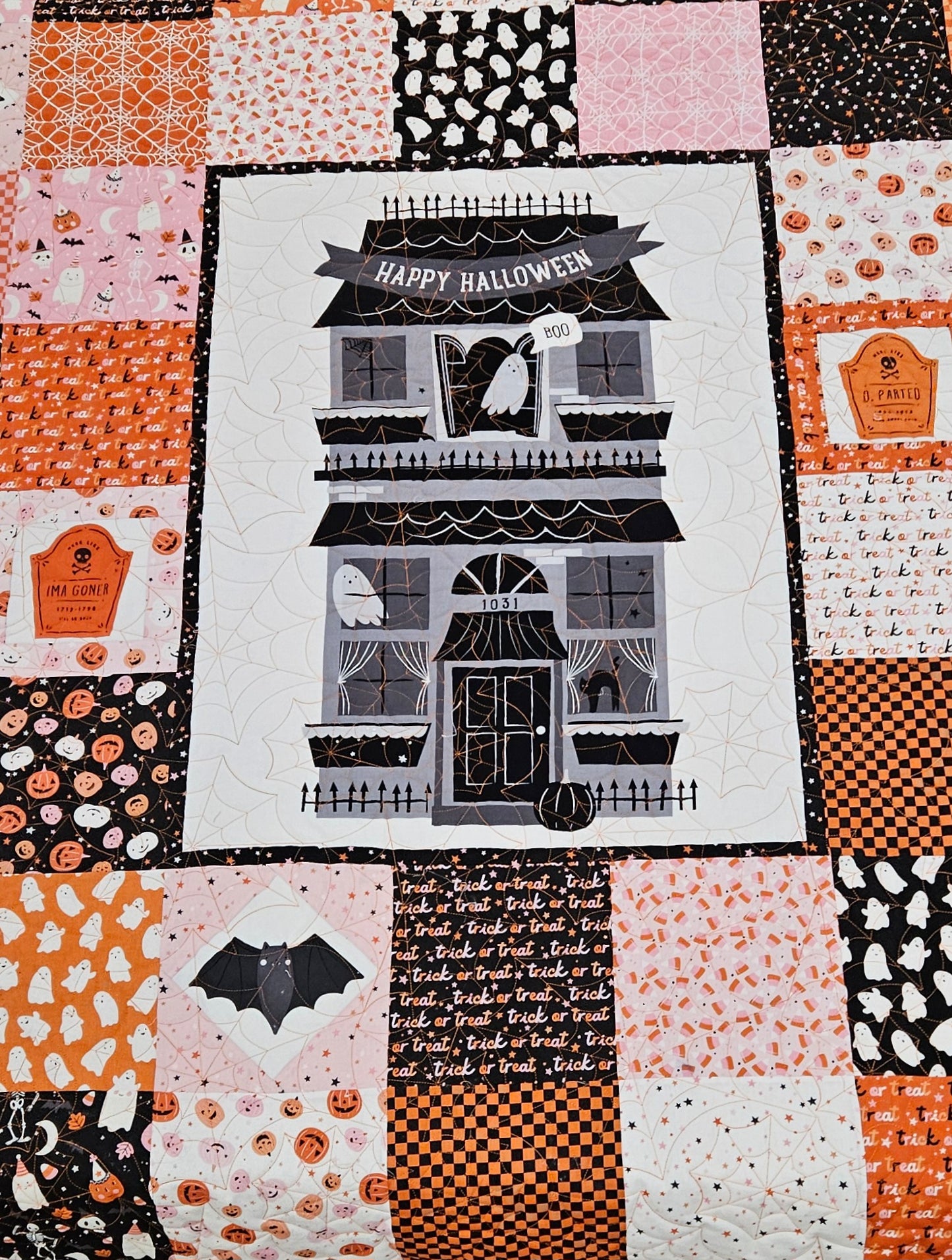 Happy Halloween Panel Quilt 53x60.5 - Oct 11th 10:30-4