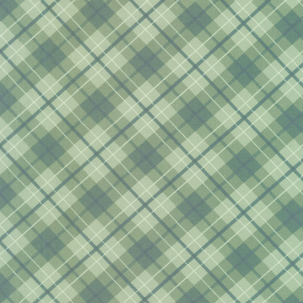 Diagonal Plaid Green - Wilmington Prints