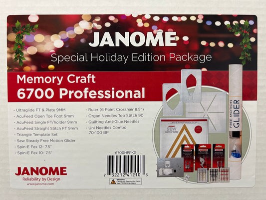 Janome Special Holiday Edition Package for: Memory Craft 6700 Professional