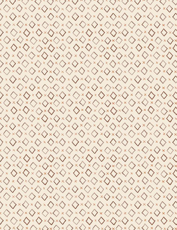 Cocoa Sweet Diamonds All Over Cream Wilmington Prints By Danielle Leone
