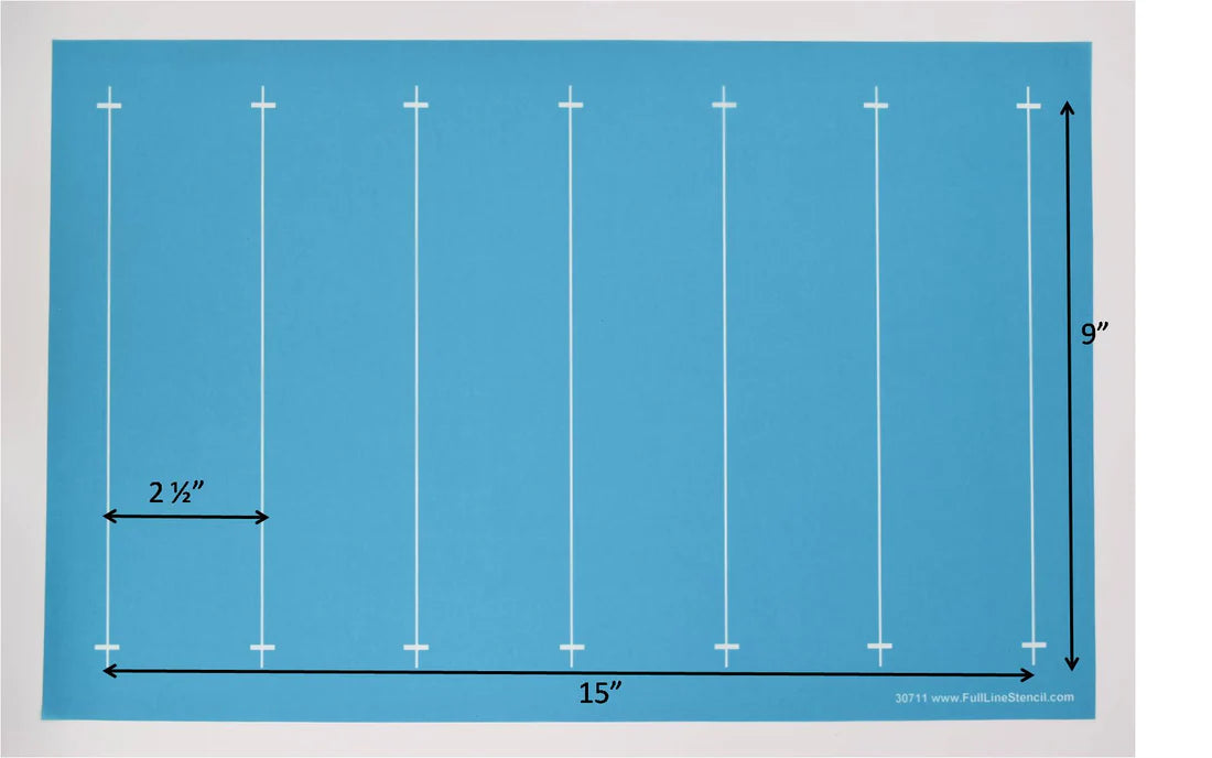 2.5" Parallel Lines - Full Line Stencil #30711