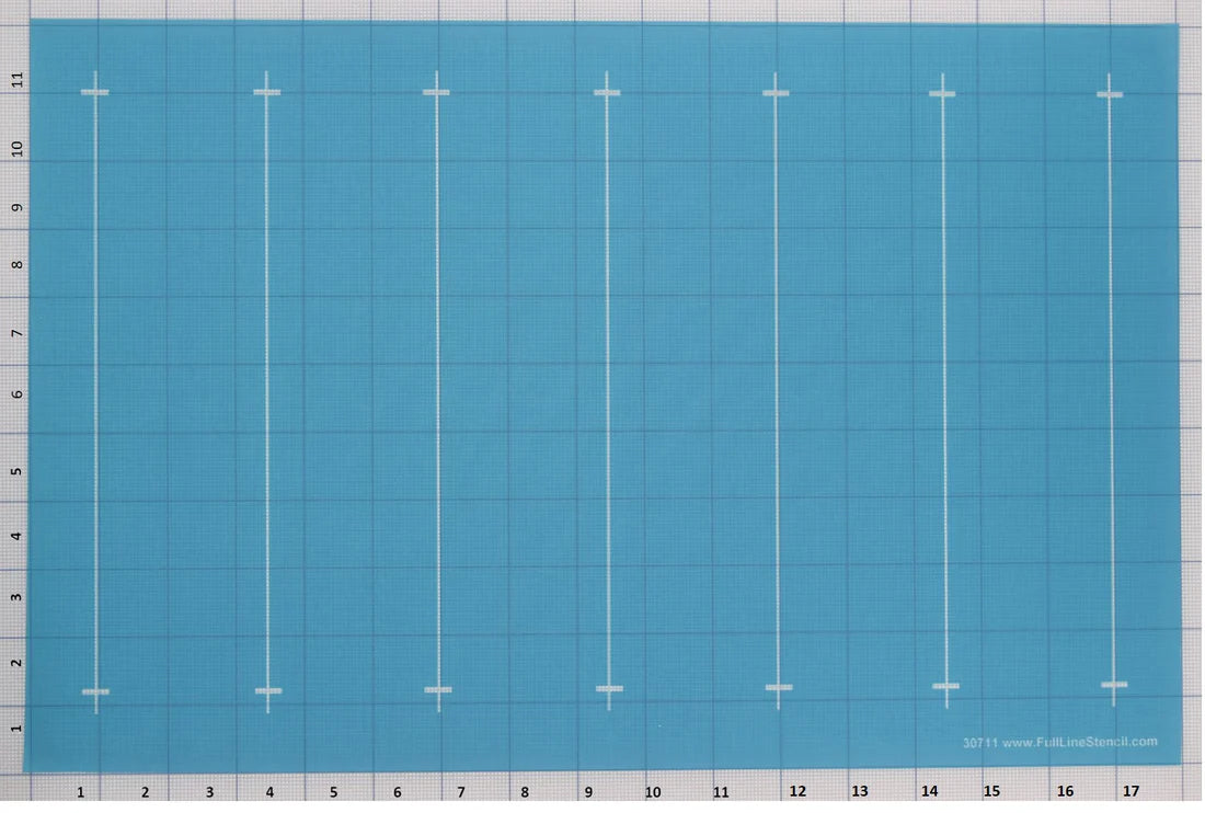 2.5" Parallel Lines - Full Line Stencil #30711