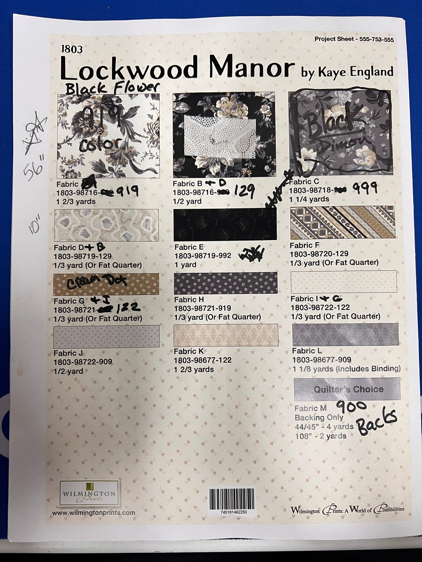 Lockwood Manner Quilt Kit - Wilmington Prints