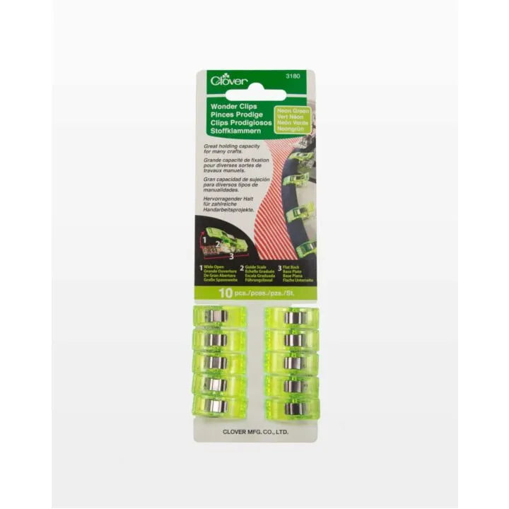 Clover Wonder Clips Neon Green