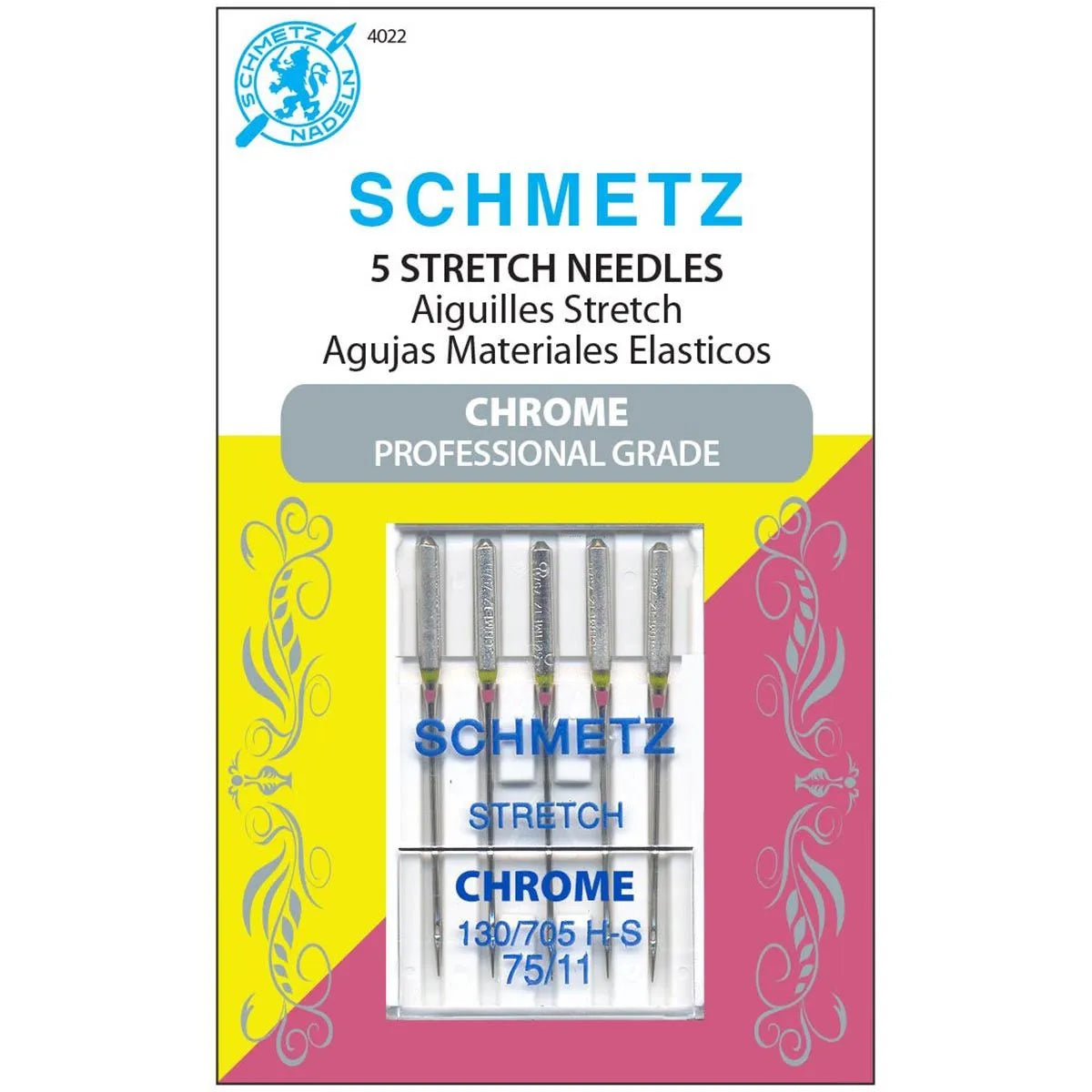 Schmetz Chrome Stretch Needle Sz 75/11