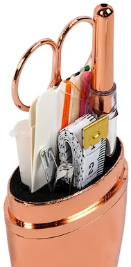Hemline Rose Gold Travel Sewing Kit