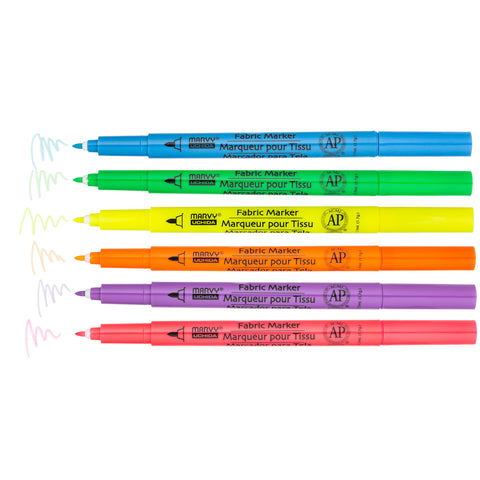 Marvy Uchida fabric marker fine tip - set C