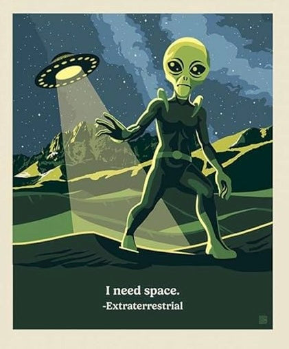Legends of the National Parks Believe Panel Extraterrestrial Cut - Riley Blake Designs
