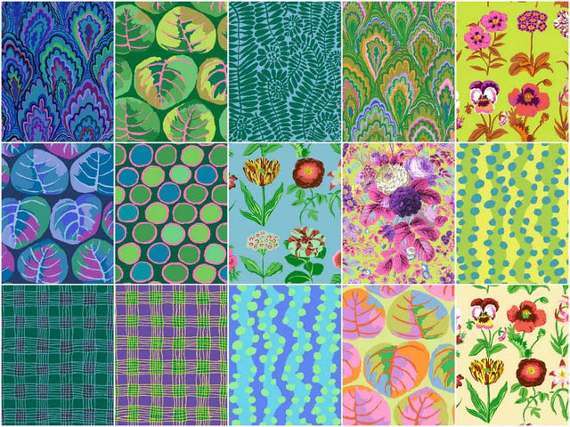 Kaffe Fassett Collective - February 2025 Cool Colorway Charm Pack