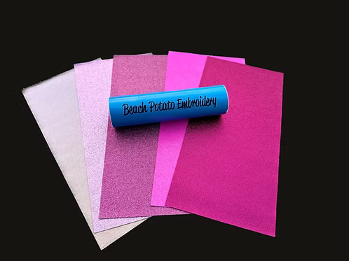 Pretty in Pink Glitter Pack - Beach Potato Embroidery