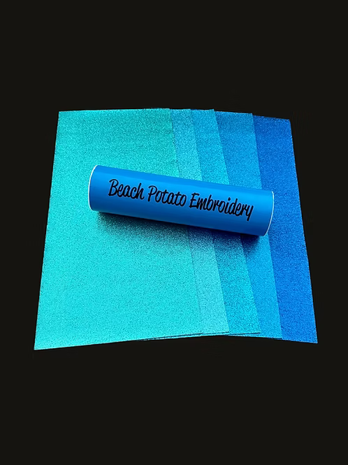 Feeling The Blues Glitter Pack - Beach Potato Embroidery