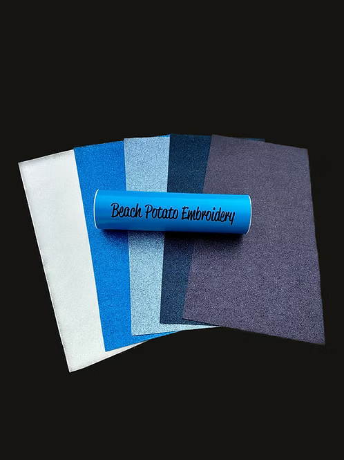 Winter Blues Glitter Pack - Beach Potato Embroidery