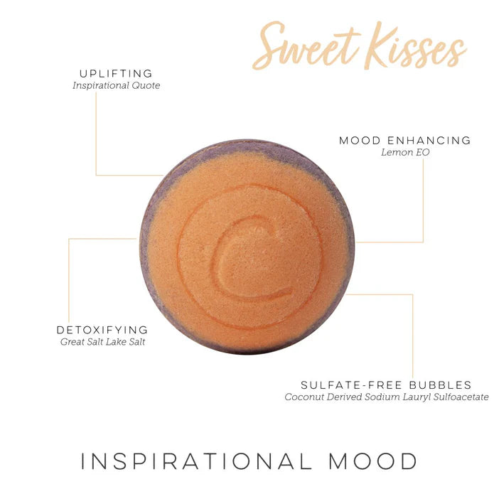 Cosset - Sweet Kisses Therapy Bath Bomb (Uplifting - Bubble Bath)