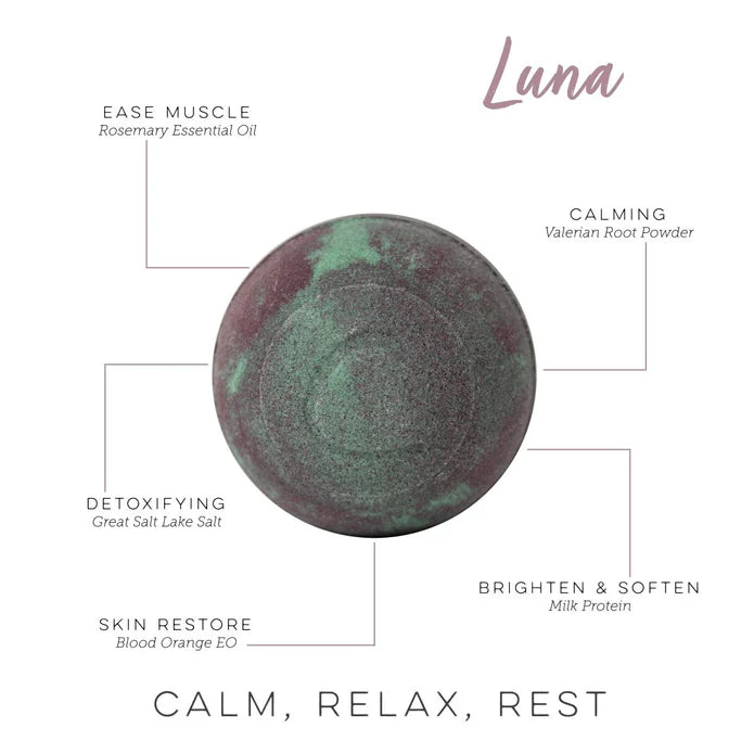 Cosset - Luna Therapy Bath Bomb (Sedating Milk Bath)