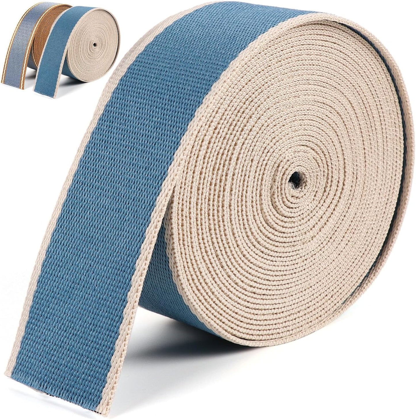 Striped Nylon Webbing 1.5" - Sold By Inch
