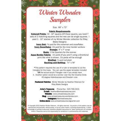 Winter Wonder Sampler - Anka's Treasures