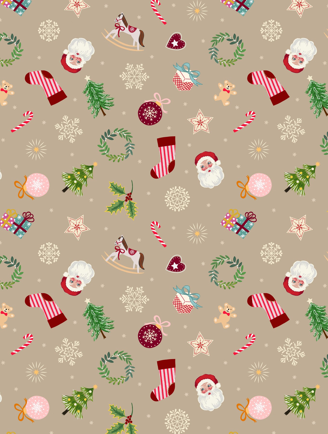 Little festive things on natural (with gold metalic) - Lewis & Irene