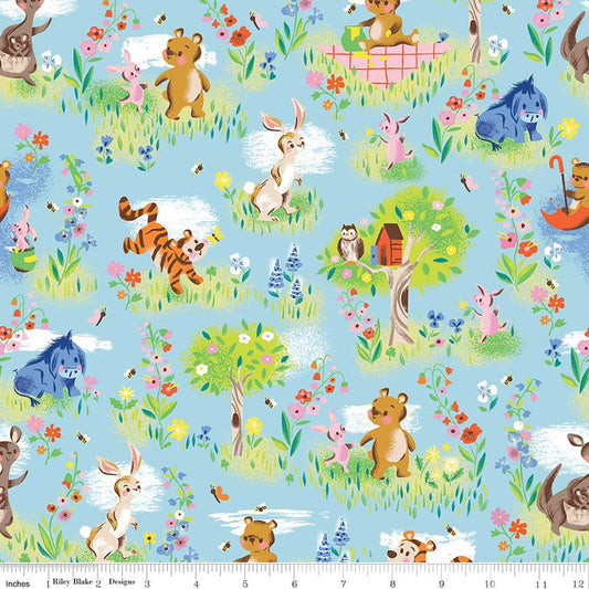 100 Aker Woods Main Sky - Riley Blake Designs