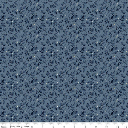 Curated Blooms Leaves Stone - Riley Blake Designs