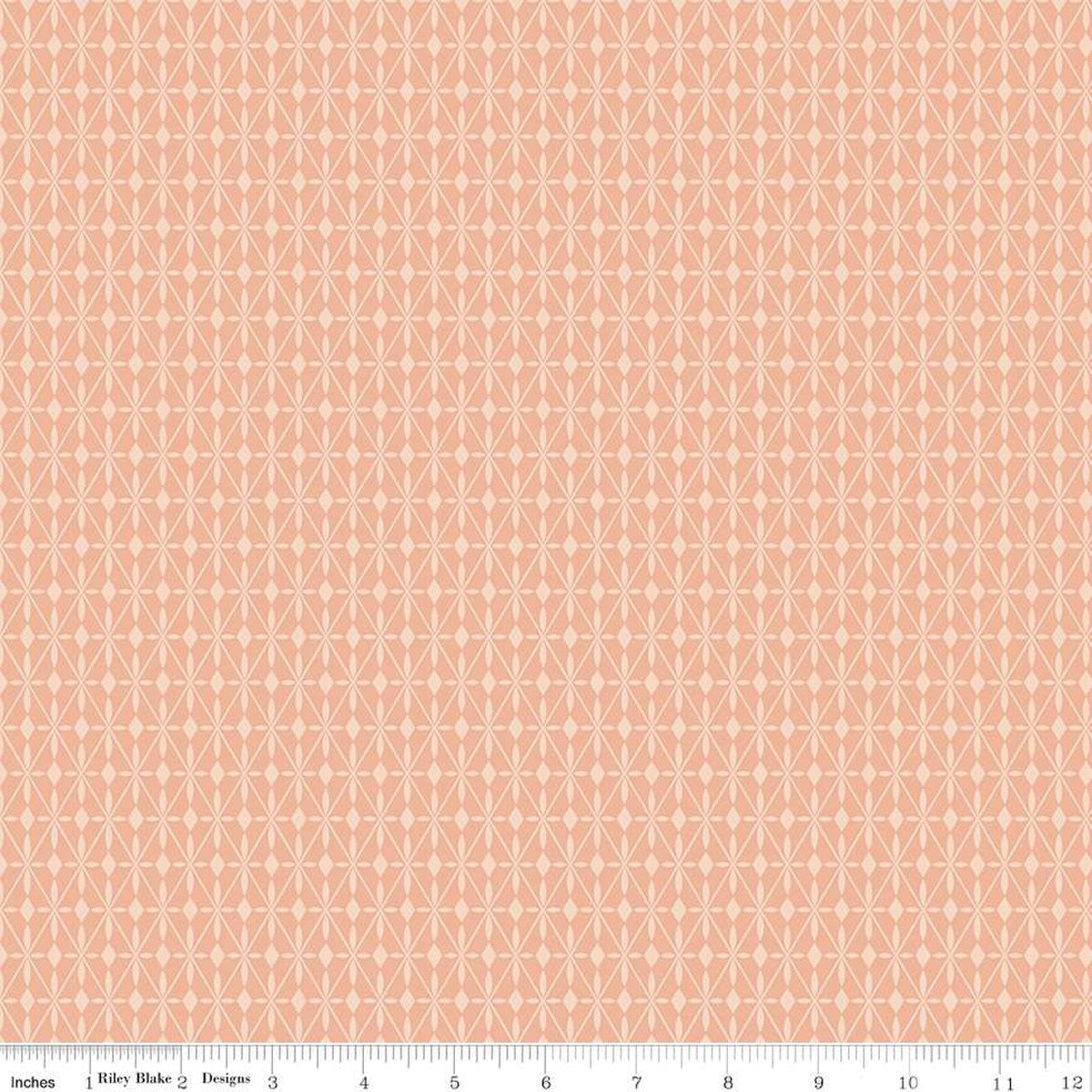 Curated Blooms Mosaic Diamonds Blush - Riley Blake Designs