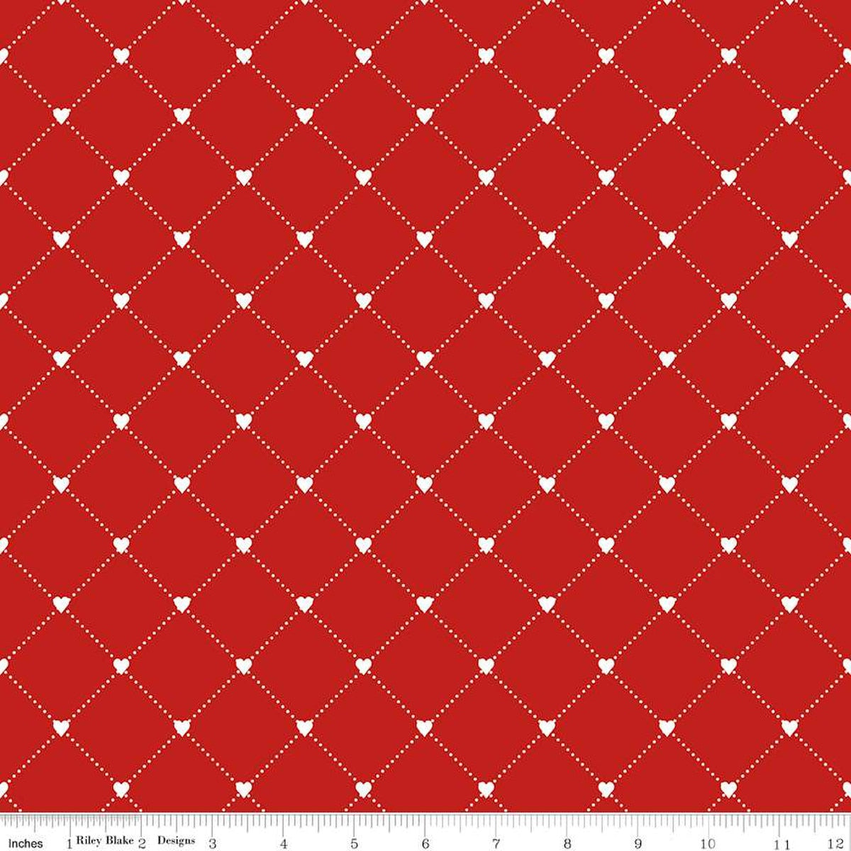Take Heart Heart Cross Red - Riley Blake Designs