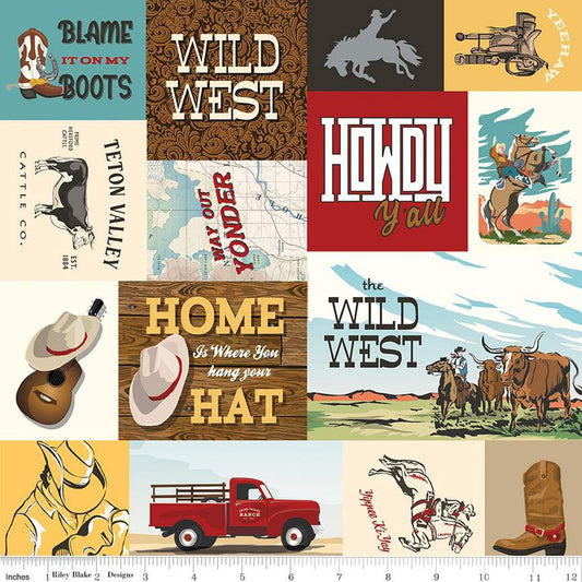 Cowboys Main Multi - Riley Blake Designs