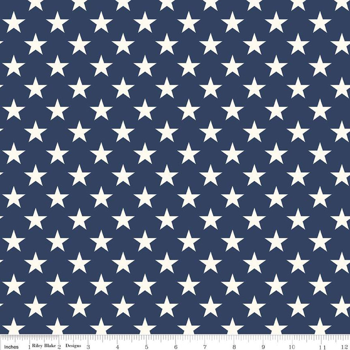 Freedom Garden Stars Blue - Riley Blake Designs