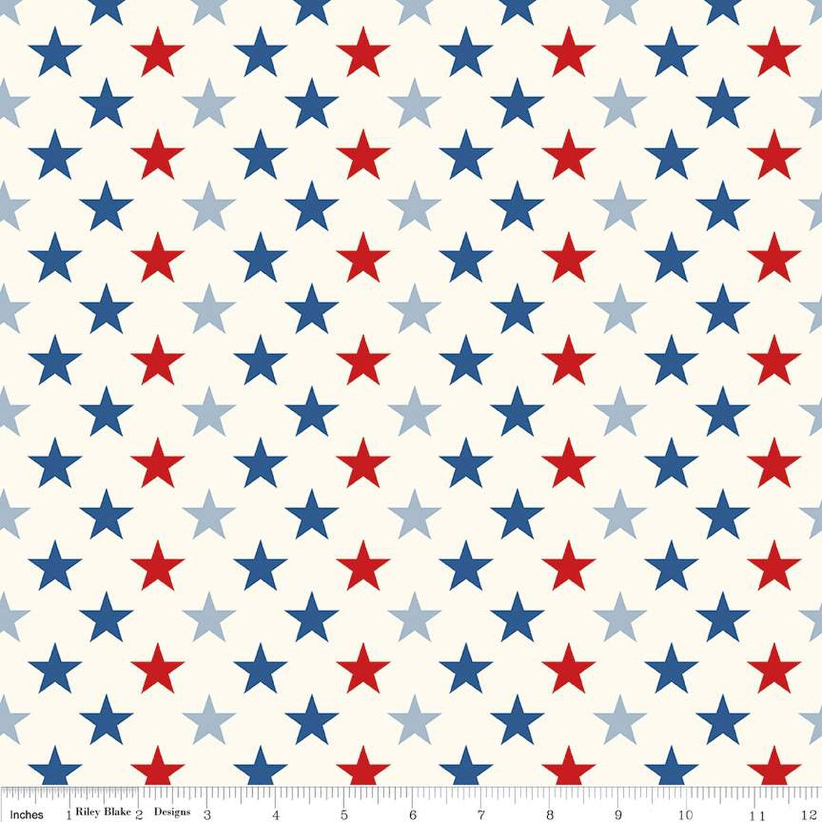 Freedom Garden Stars Multi - Riley Blake Designs