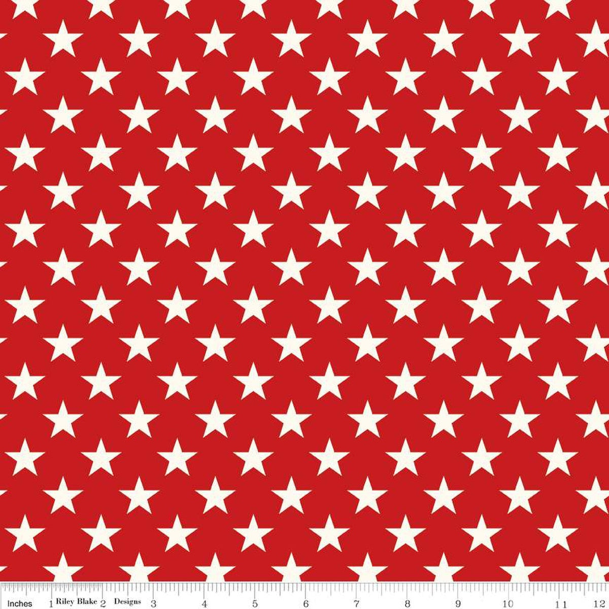 Freedom Garden Stars Red - Riley Blake Designs