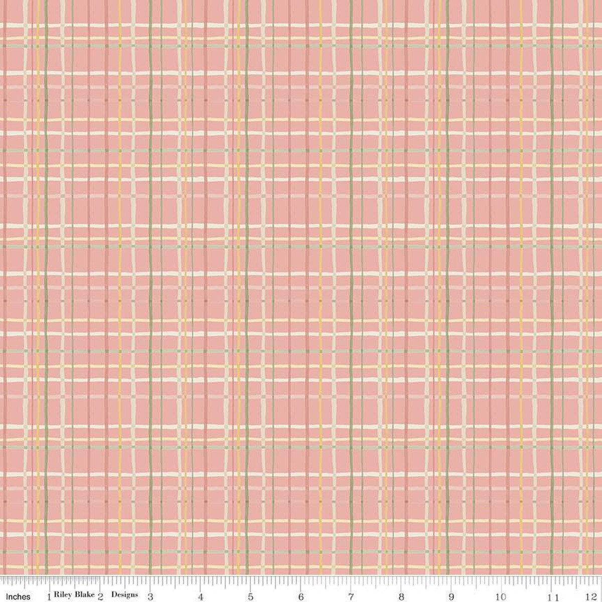 Love Me More Plaid Pink - Riley Blake Designs