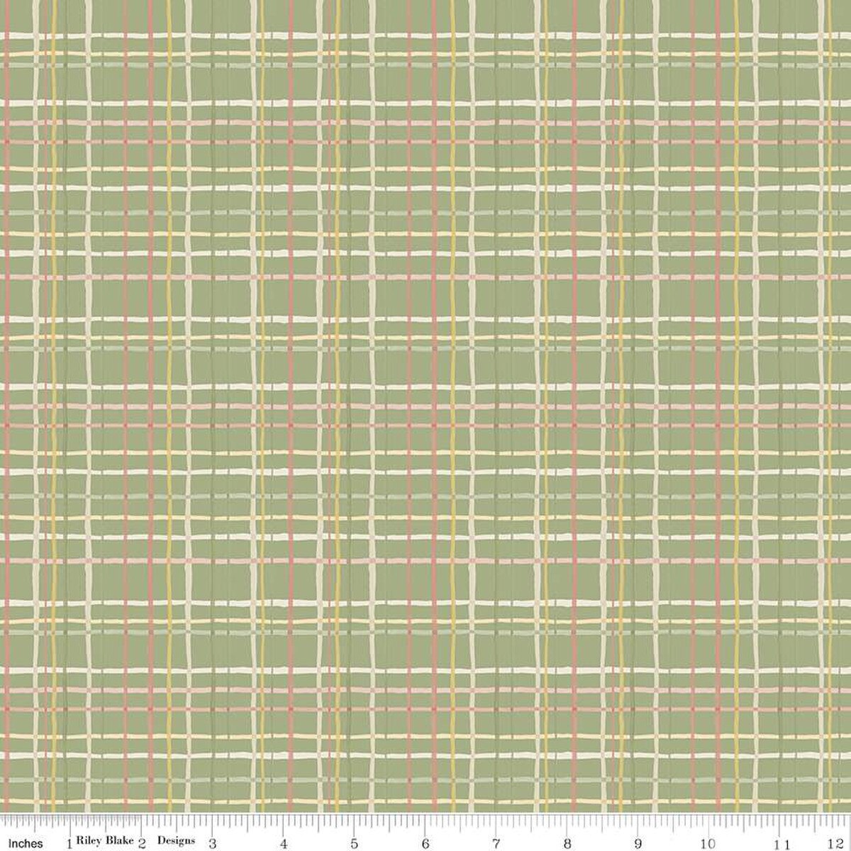 Love Me More Plaid Green - Riley Blake Designs