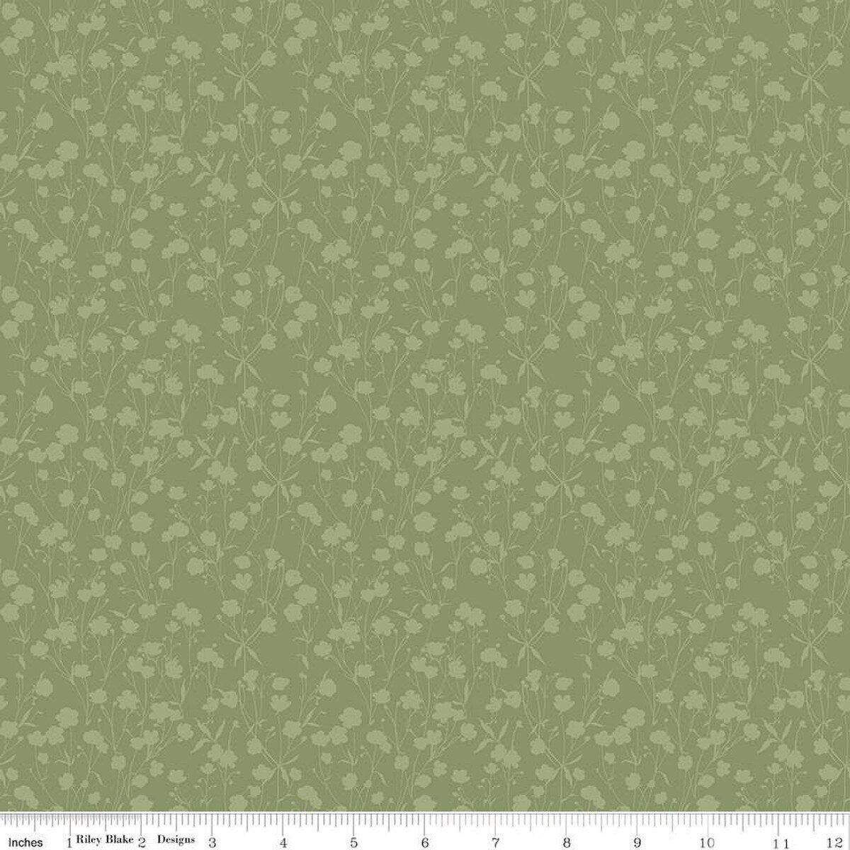 Love Me More Tonal Green - Riley Blake Designs