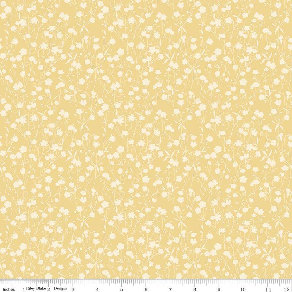 Love Me More Tonal Yellow - Riley Blake Designs