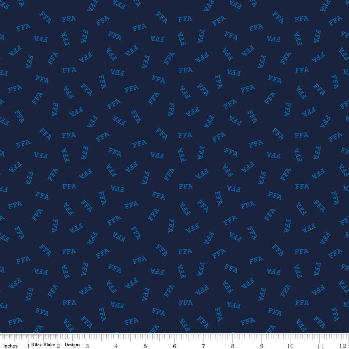 FFA Forever Blue 2 Logo Toss Navy - Riley Blake Designs