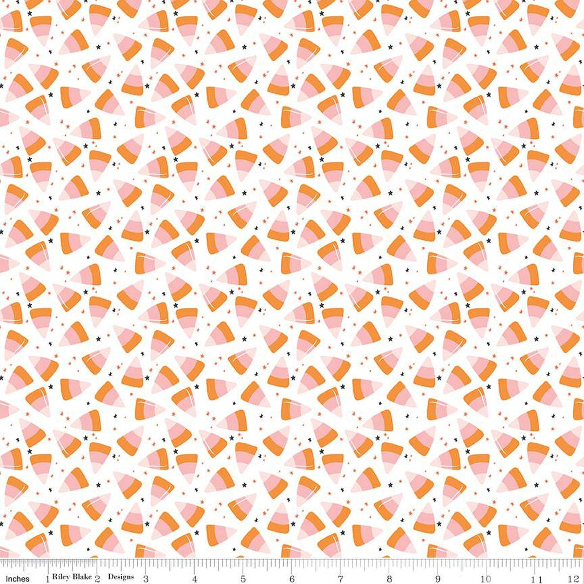 Hey Pumpkin Corn Candy White - Riley Blake Designs