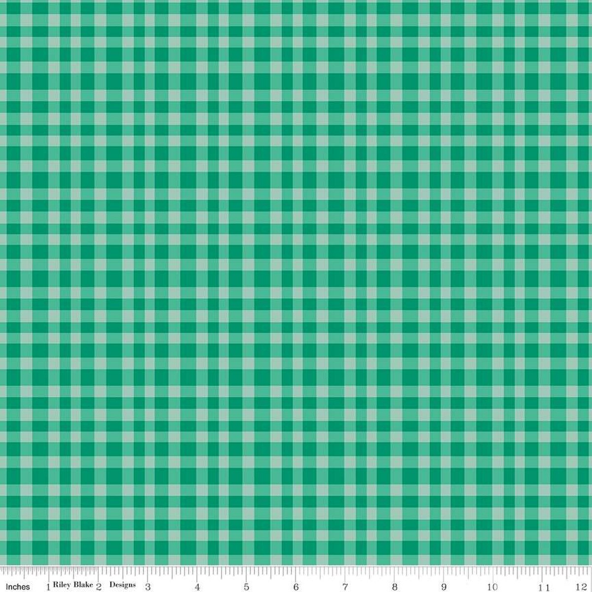 Hand Made Gingham Green - Riley Blake Designs
