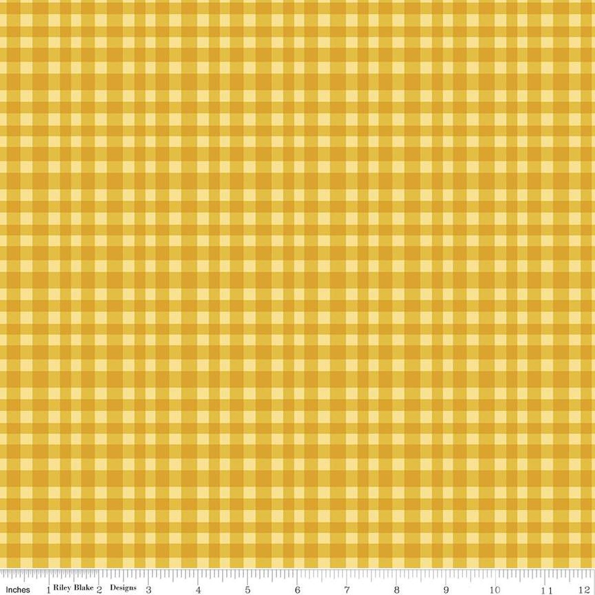 Hand Made Gingham Yellow - Riley Blake Designs
