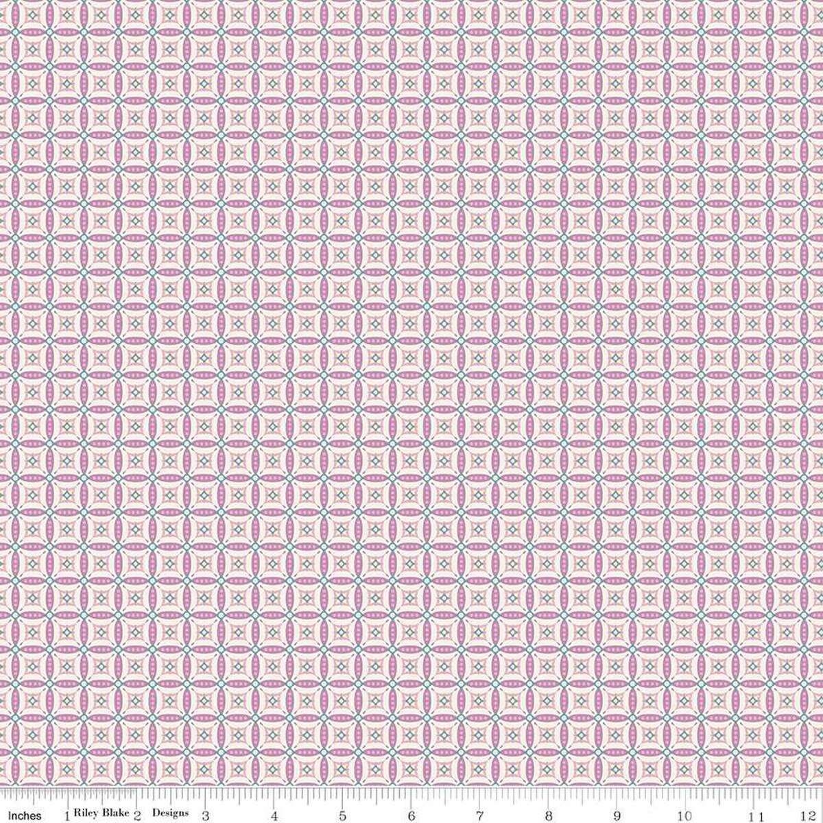 Juju's Petals Mosaic Lilac - Riley Blake Designs