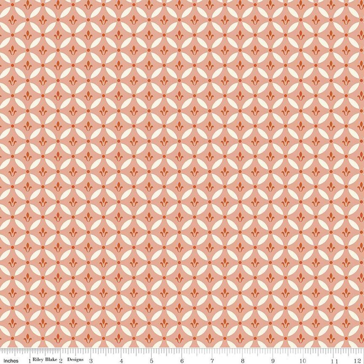 Morning Latte Tile Pink - Riley Blake Designs