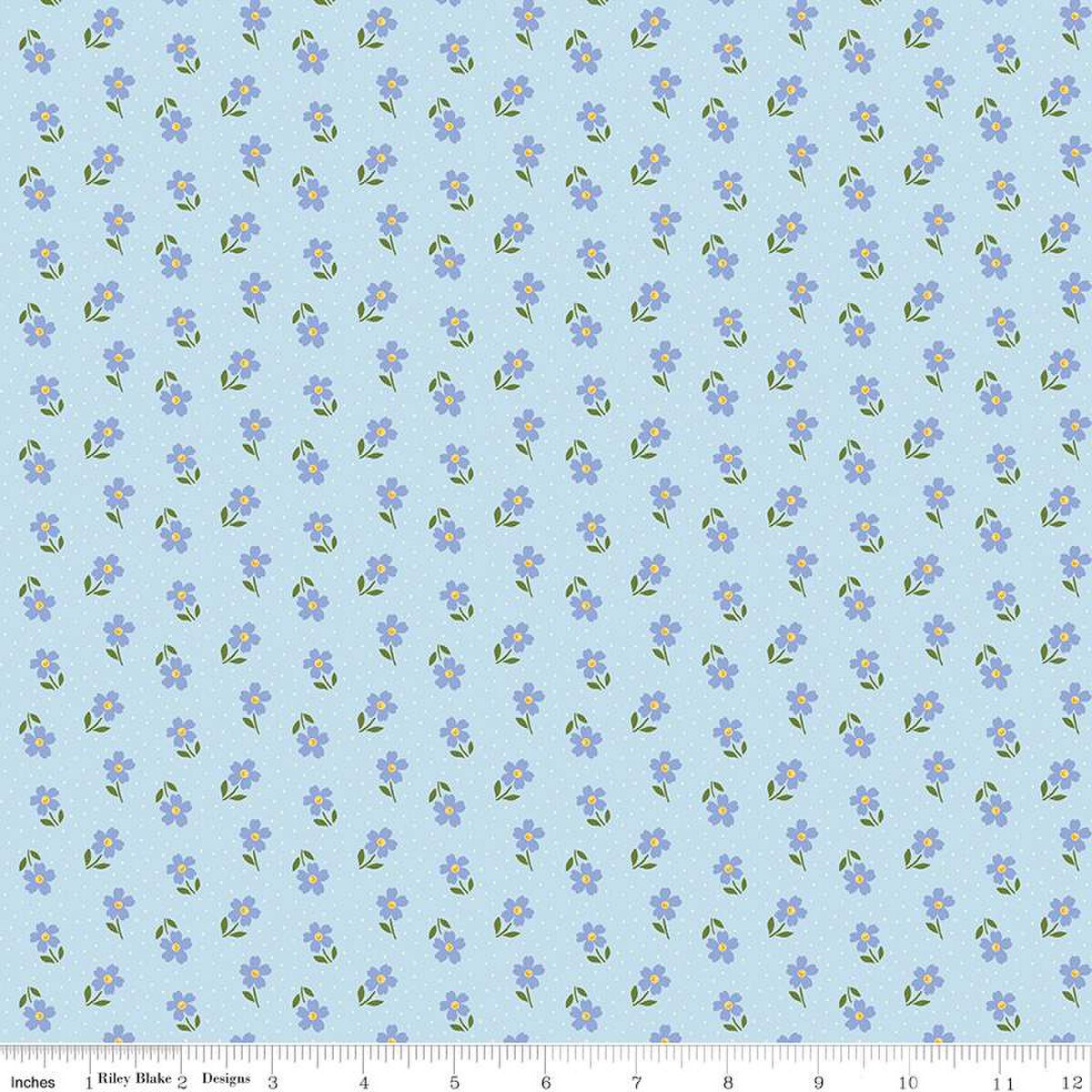 Little Darlin' Ditsy Blue - Riley Blake Designs