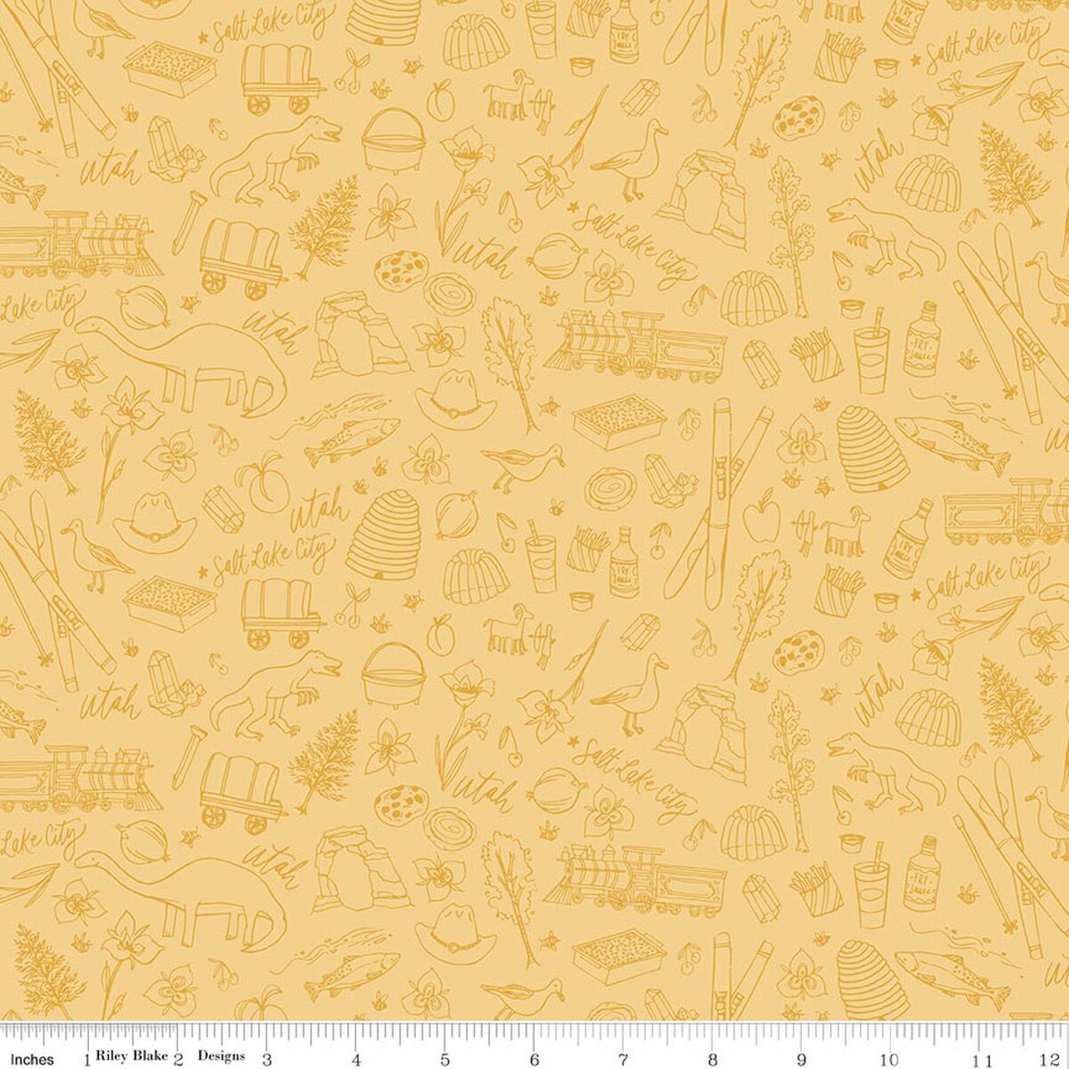 Utah Tonal Yellow - Riley Blake Designs