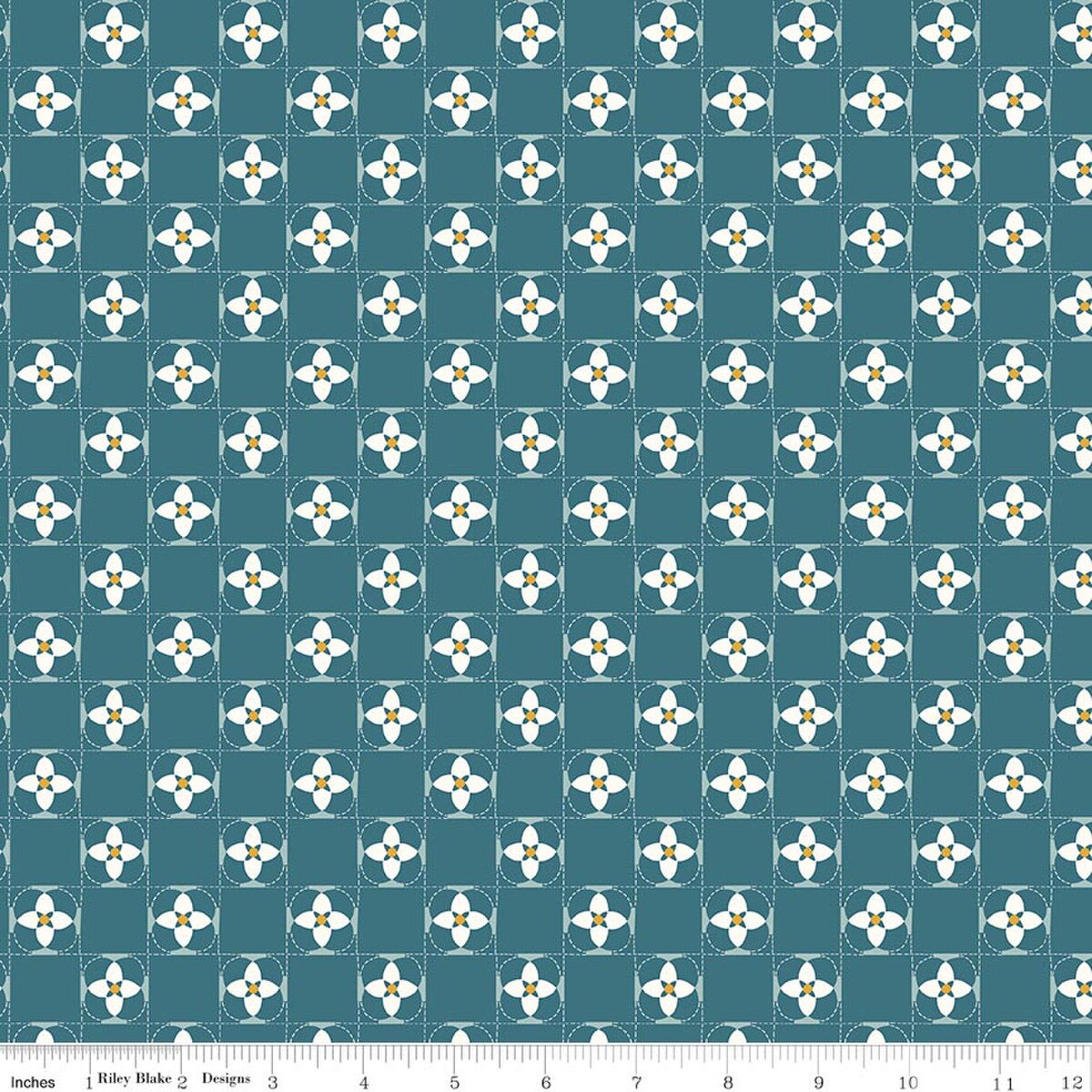 Utah Quilt Squares Teal - Riley Blake Designs