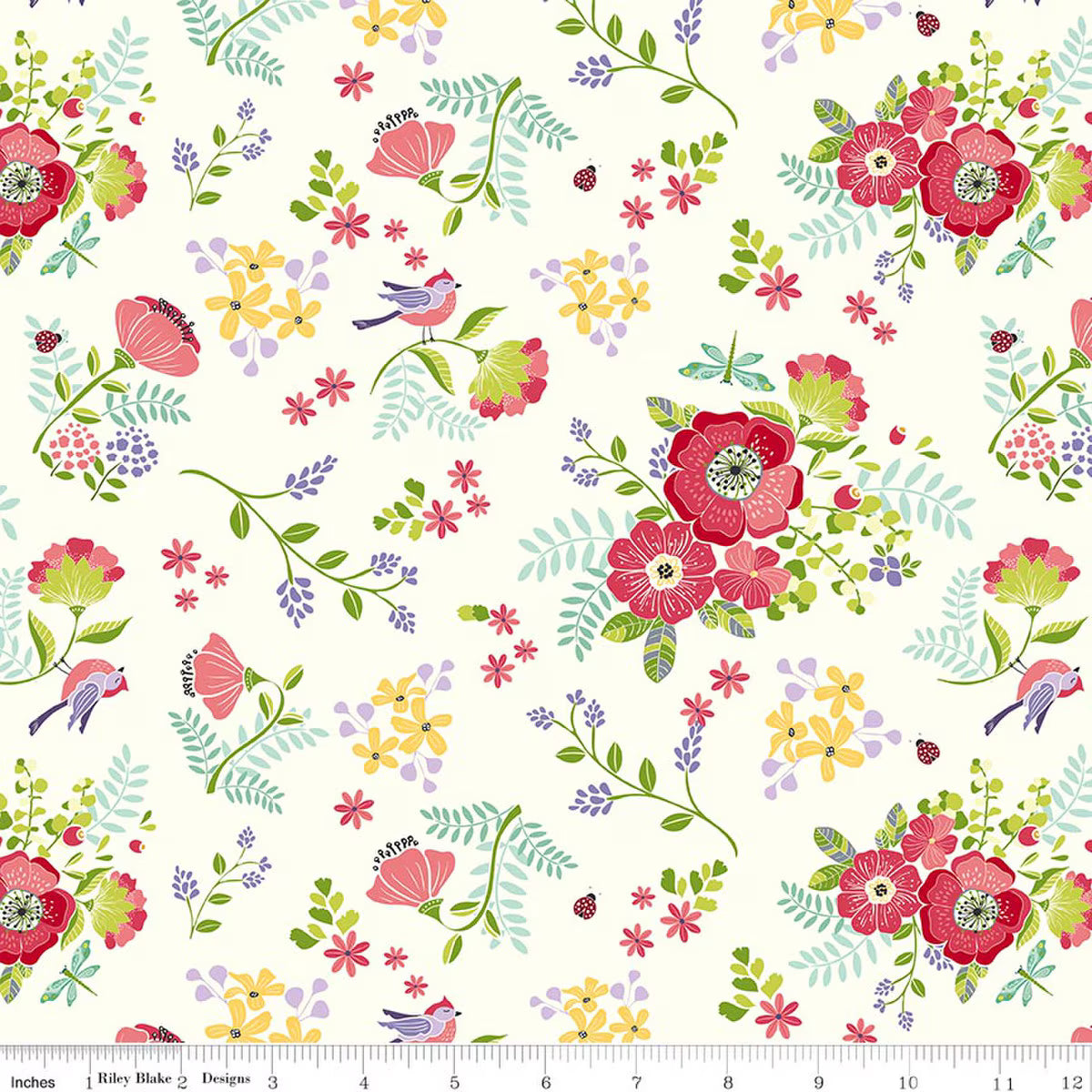 Awakening Spring Palette Cream - Riley Blake Designs